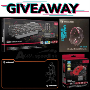 Speedlink Rapax Gaming Keyboard Speedlink Scelus Gaming Mouse Sades SA-902 Anda Seat Gaming Mousemat PHZ